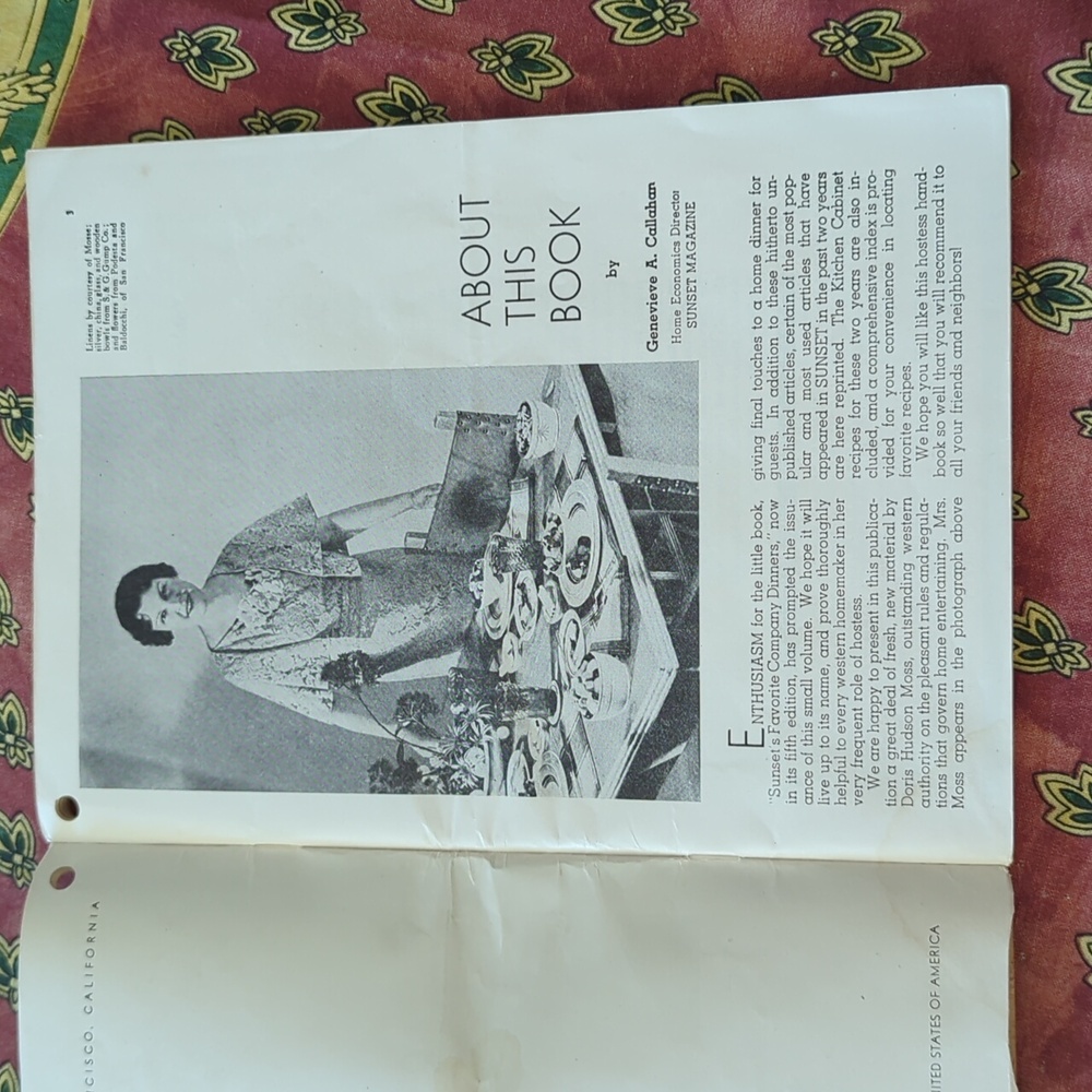 Sunset's Hostess Handbook for Western Homes - Picture 3 of 7